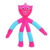 4PCS Telescopic Suction Cup Toy Cartoon Reduce Pressure Plastic Shape