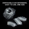 100 Pcs Ear Covers for Shower - Clear Waterproof Disposable
