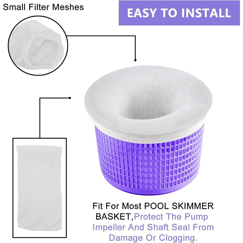 Coopache 30-Pack of Pool Skimmer Socks - Filters Baskets, Skimmers