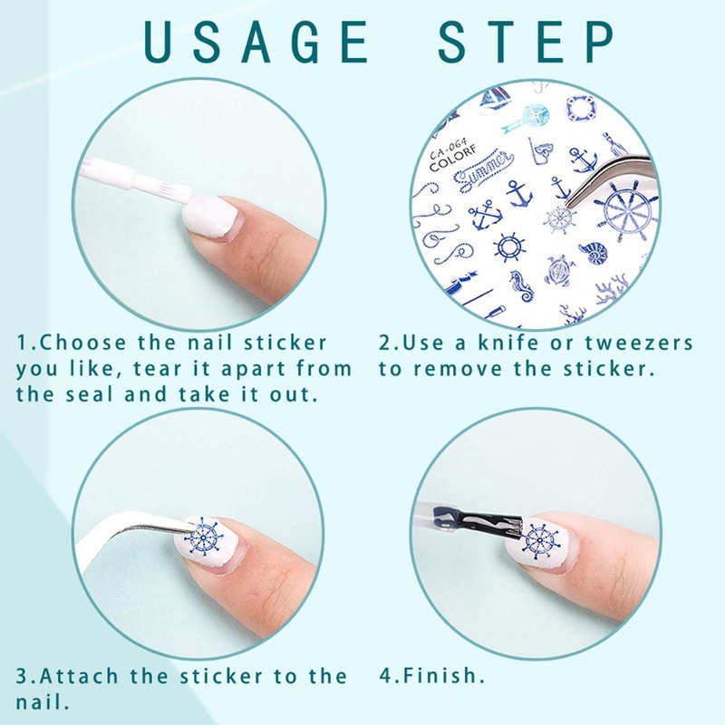NICENEEDED Nagelsticker Mit 5D Prägung Und n Florale Maniküre Aufkleber