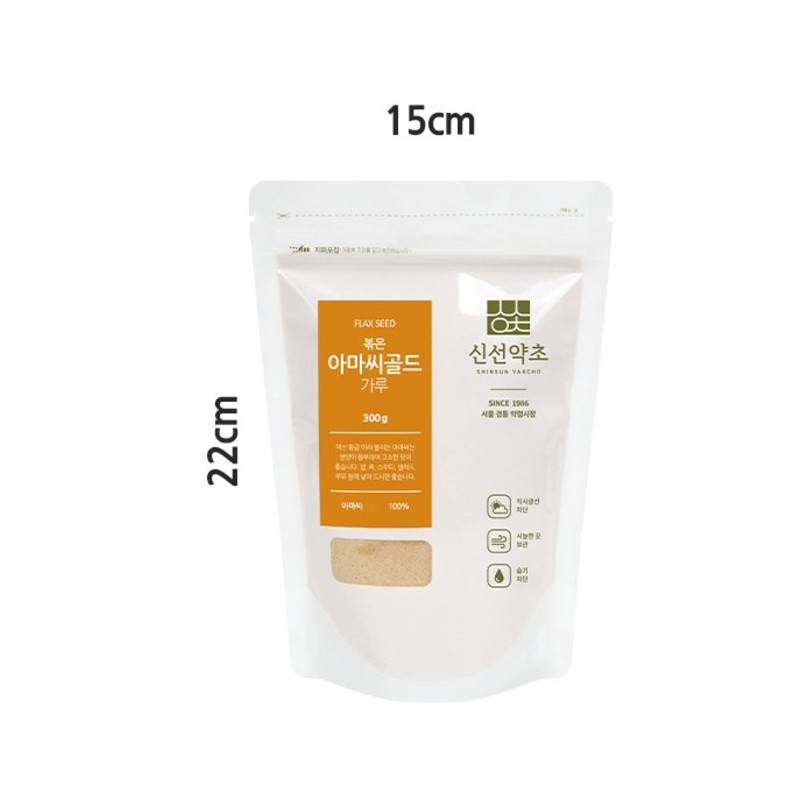 신선약초 볶은 아마씨 가루, 300g, 1개 Fresh Herb Roasted Flaxseed