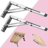 16 Inch Folding Brackets, 2 Packs Fold Down Shelf Brackets