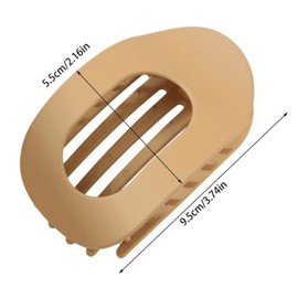 Wmzjnljy 8pcs Flat Hair Clips for Women Ergonomic Curved Hair Claw Clips Flat Hair Clips for Thick Thin Hair(Z127-8)