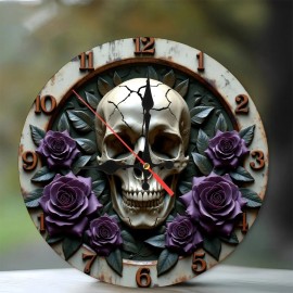 Wellness Spaces 25x25cm Wood Wall Clock for Gyms and Spassheet size: 25*25cm/9.843*9.843inch, color: White