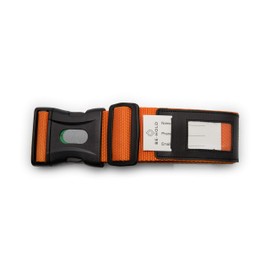 BE-HOLD Luggage Strap Luggage Strap Extra Long (250 x 5 cm) with Lockable Buckle Protects Your Valuable Luggage Contents from Loss (Orange Colour), 2 x orange