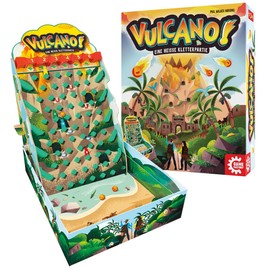 Game Factory 646065 Vulcano, Action-packed Family Game, Climbing Game, Board Game for Adults and Children from 8 Years