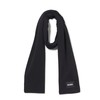 HUGO Knitted Plain Scarf with Rubberized Logo, black currant, PCE.