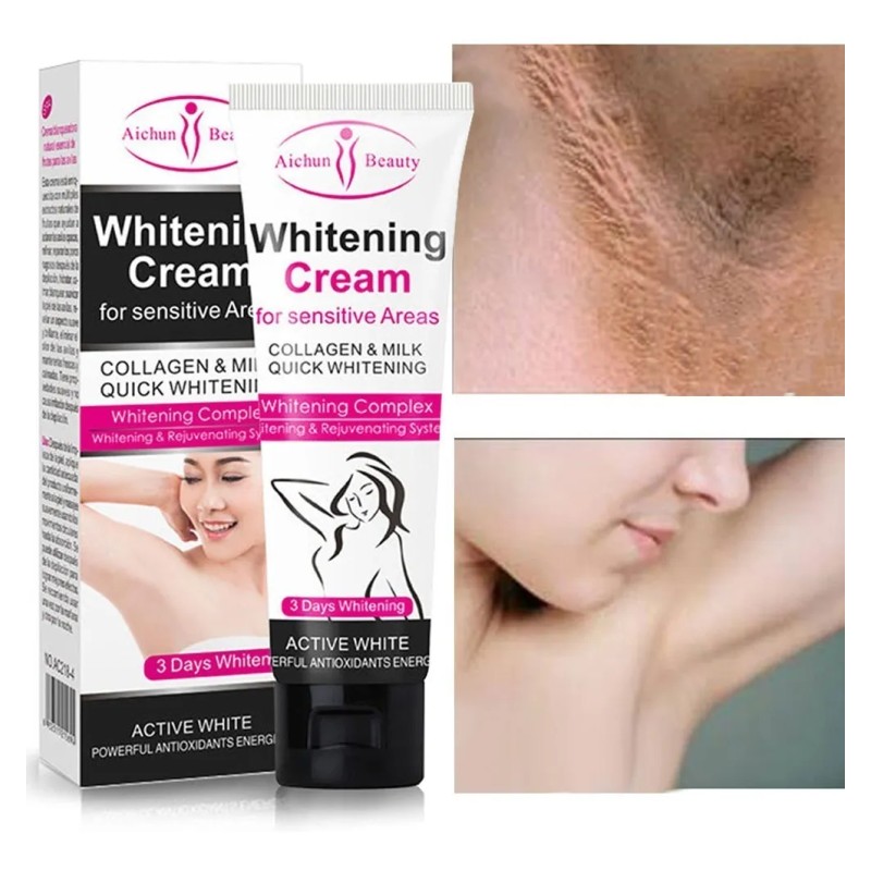 Crema Concentrada Blanquea Axilas Zona Íntima Cuello Hidrata Normal