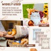 Bulyoou 4 Pcs Beeswax Bread Bags for Sourdough Reusable Cotton