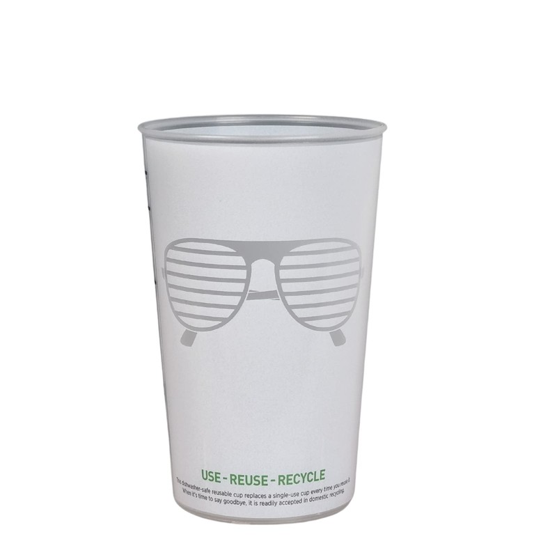 AIOS Pack of 5 Versatile Stackable Drinking Cups. Capacity 350ml.