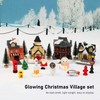 Lighted Christmas Village Sets with Figures Resin 80mah Exquisite Christmas