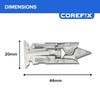 Corefix Spike TV Mounting Kit 4 Pack - Heavy Duty