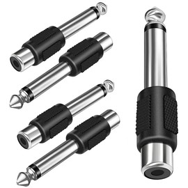 3.5mm 6.35mm Conversion Adapter Conversion Adapter Audio Cable Stereo Mini Plug (Female) to Stereo Standard Plug (Male) for Speakers, Mixers and More Standard Adapter Connector Mini Plug (6.35 Mono to
