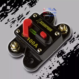Xscorpion 60 AMP CAR STEREO INLINE POWER CIRCUIT BREAKER REPLACES FUSE HOLDER 60A 12Volt