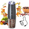 CIRCLE JOY Gravity Electric Pepper Grinder Rechargeable Salt Grinder Pepper