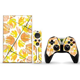 MightySkins Skin Compatible With NVIDIA Shield TV (2017) wrap cover sticker skins Yellow Petals