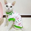 PUMYPOREITY Sphynx Cat Clothes, Stretchy Sweater, Soft Shirt, Pullover Pajamas,