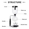 YUCHENGTECH Siphon Syphon Coffee Maker Tabletop Glass Siphon Pot Glass