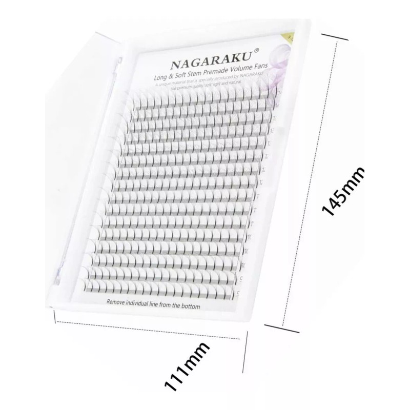 Nagaraku Abanicos Prearmados Volumen Blister Grande Mix