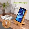 Pezin & Hulin Bamboo Tablet Stand, Angle Adjustable Desktop Cell