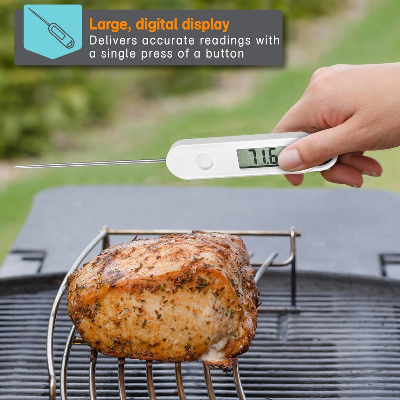 Polder Stable-Read Instant Read Thermometer, Digital Thermometer for Cooking, Food