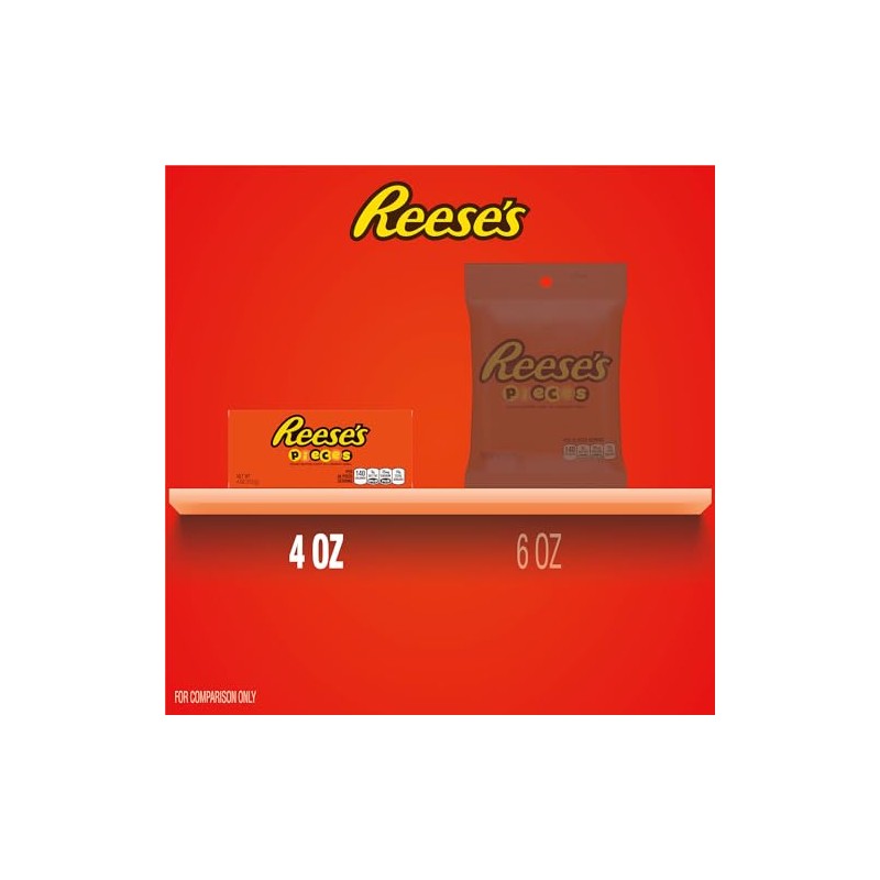 Reese's Pieces Peanut Butter Candies, 4-Ounce Boxes (Pack of 24)