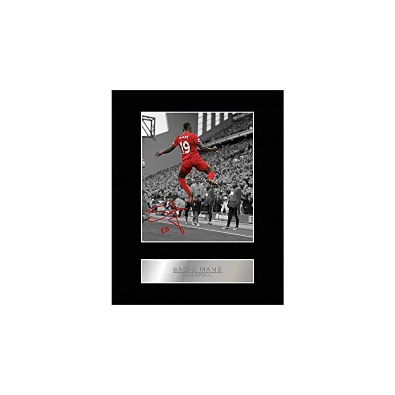 Sadio Mané Signed Mounted Photo Display Liverpool FC #2