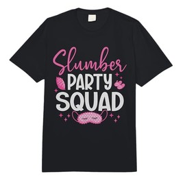 Girls Slumber Party Squad Sleepover Matching Pajama Comfort Colors Adult Heavyweight T-Shirt