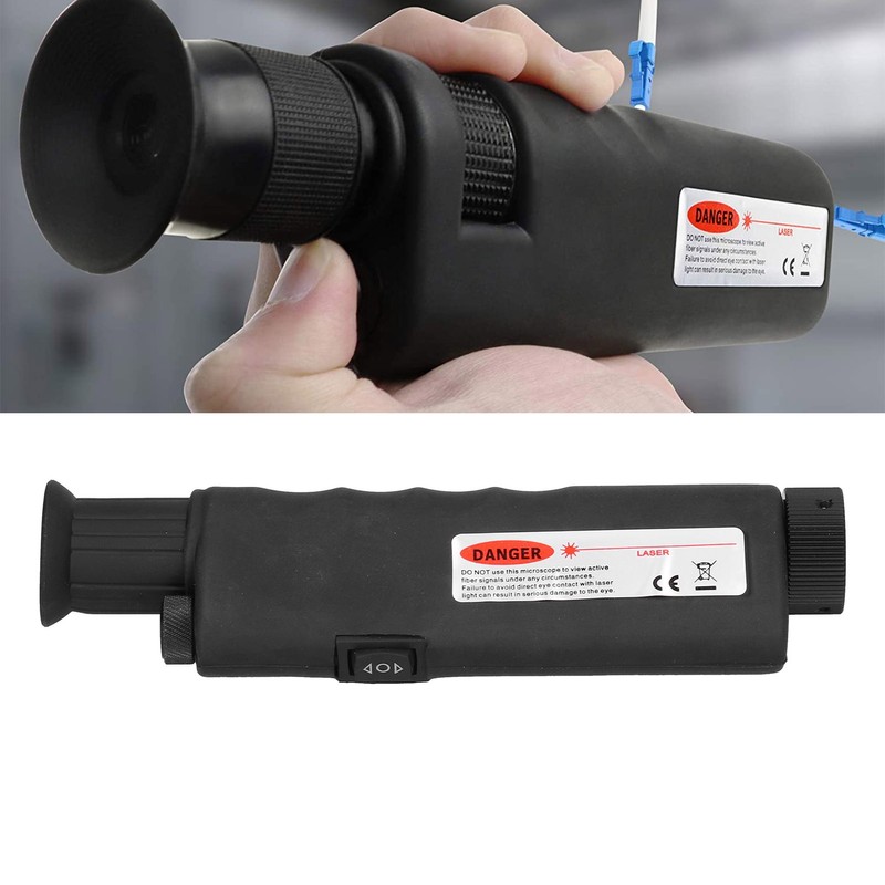 T302‑D200 Handheld Optical Fiber Microscope 200X Magnifier for Fiber Optical
