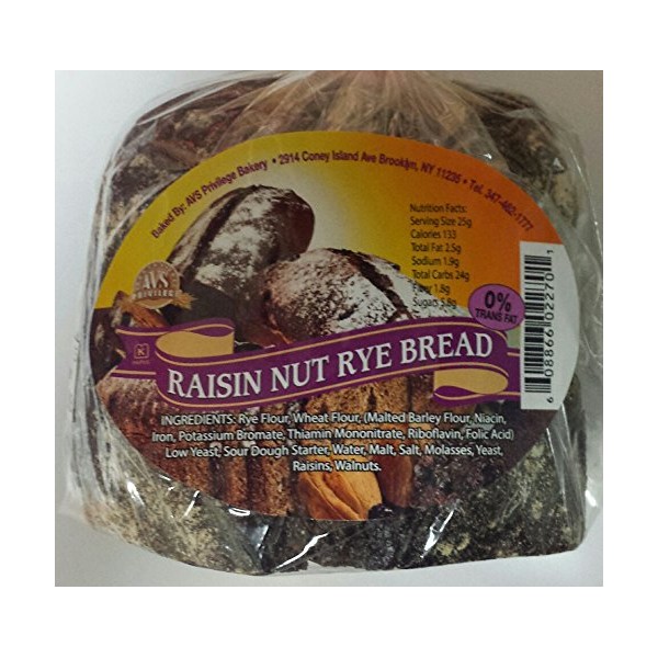 Russian Raisin Nut Rye Bread Pack of 4