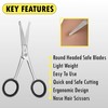 UMAHASS 4.5" Premium Nose Hair Scissors For Men, Nasal Hair