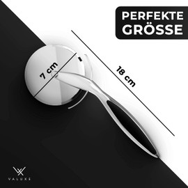 VALUXE [The Original] Stainless Steel Pizza Cutter - Pizza Roller Sharp & Dishwasher Safe - Professional Pizza Cutter Roller with Non-Slip Handle, Pizza Knife Wheel