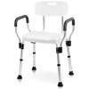 Sangohe Shower Chair, Heavy Duty Shower Seat with Back, Arms,