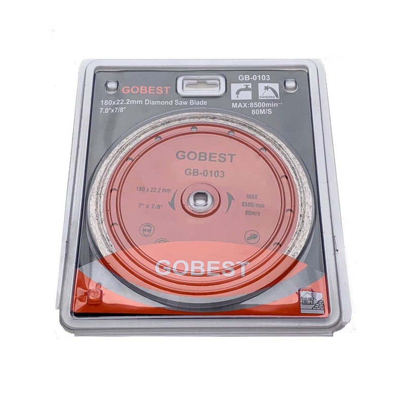 GOBEST GB-0103, Tile Diamond Disc Blade 180x22.2 Wet Cutting