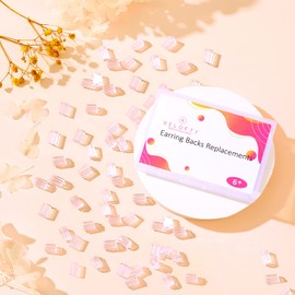 Earring Backs for Studs(1200 Pcs), Kelofty Upgrade Clear Rubber Silicone or Plastic Earring Backs Replacements for Sensitive Droopy Ears, Pierced Earring Backings Stoppers for Studs and Hook Earrings