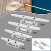 Boat Cleats 4 inch, Open Base Boat Dock Cleats, 316