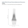 Light of Mine 3" x 12" Oil Lamp Replacement Chimney