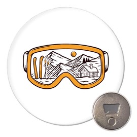Huuraa Magnetic Ski Goggles Gift 59 mm Bottle Opener Ski Gift Idea