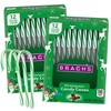 Sweetzo Wintergreen Christmas Candy Canes, Individually Wrapped Classic Holiday Treats,