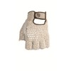 HJ Glove Men's White Original Half Finger Golf Glove, Medium,