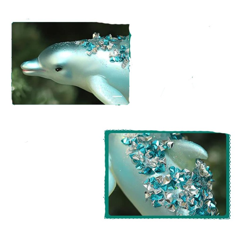 Alipher Dolphin Tree Pendant 3D Christmas Tree Pendant Dolphin Christmas