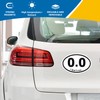 0.0 I Don't Run Oval Magnet Decal for Car Vehicles