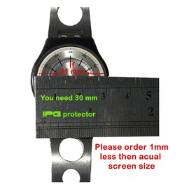 IPG for Universal Round Watch Screen Protector (2 Units) Hydrogel Film Bubble Free Anti-Scratch Invisible Protection Good for Smart Watch Too Size Options are Available (30 mm Diameter)