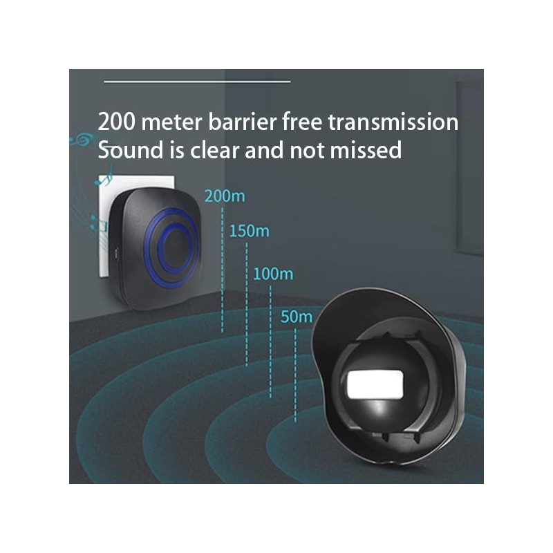 Motion Sensor Alarm Long Range Wireless Driveway Alarm Weatherproof Outdoor