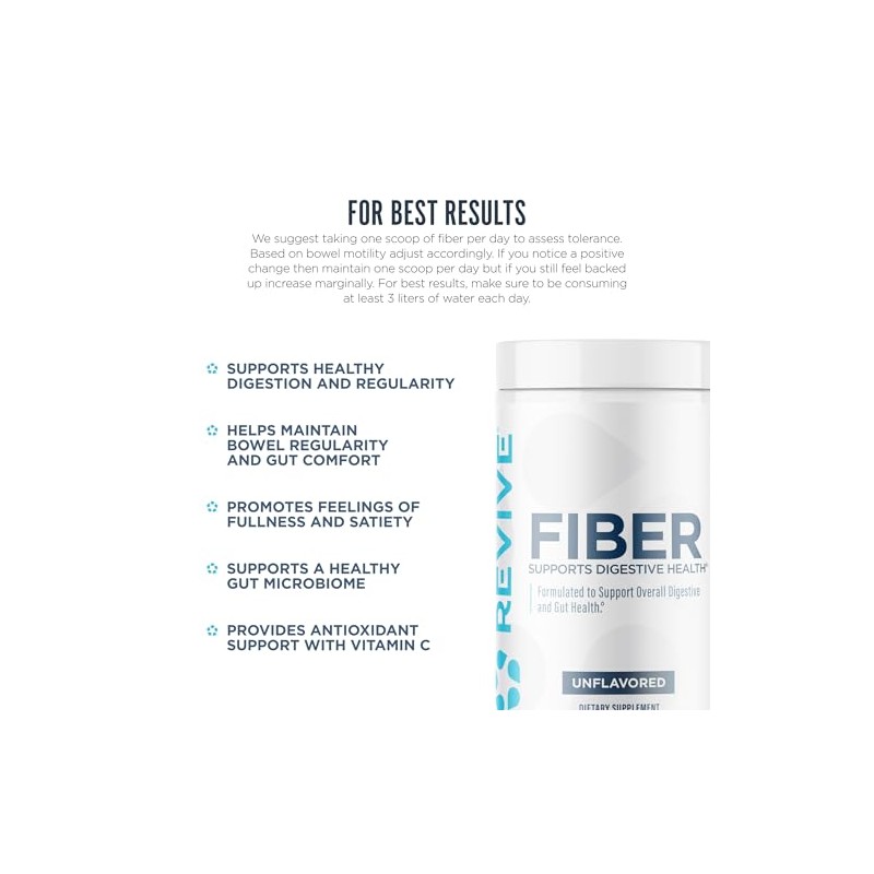 Revive MD Fiber - Digestive Health, Fiber, Psyllium Husk, Oat