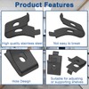 Kyuionty 12 Pack Pilaster Shelf Support Clip, Adjustable Metal Shelving