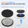 SWAWIS Pack of 4 Diameter 66 mm Neodymium Magnets Rubberised