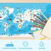 Carethos Kids World Map Desk Mat, Educational PU Leather Table
