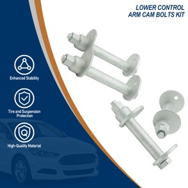 Lower Control Arm Cam Bolts Kit, Compatible with Toyota Tundra 2000 2001 2002 2003 2004 2005 2006, Sequoia 2000 2001 2002 2003 2004 2005 2006 2007 OE Numbers 4840934030 4840934020