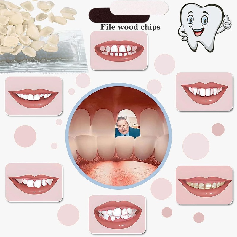 VEZE Tooth Repair Kit-Thermal Fitting Beads Granules and Fake Teeth
